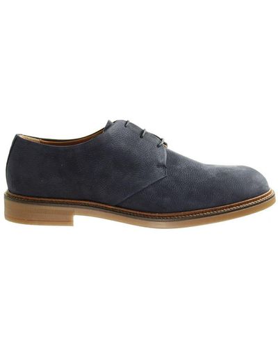 Hackett Chino Pln Derby S Shoes Leather - Blue