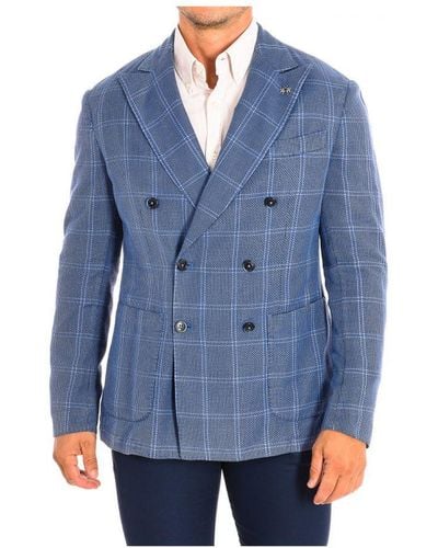 La Martina Long-Sleeved Blazer With Regular Fit Lmja03-Tl101 - Blue