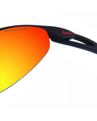 Nike Oval Shaped Acetate Sunglasses Dz7354 - Blue