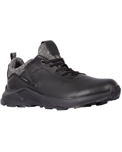 Trespass Cole Leather Trainers (/) - Black