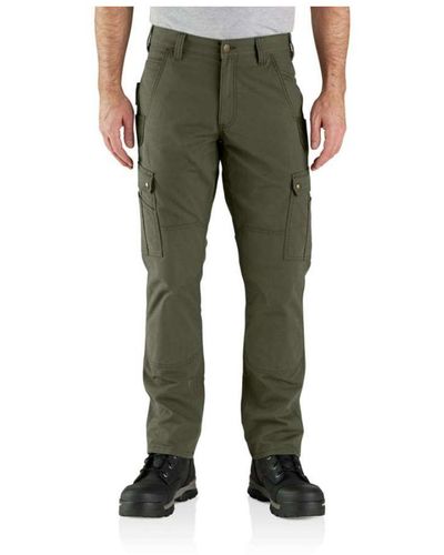 Carhartt Relaxed Fit Ripstop Cargo Work Trousers - Green