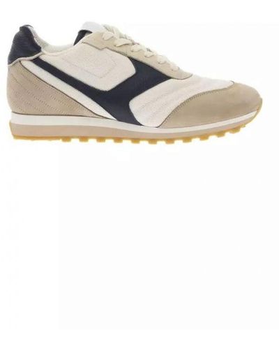 Pantofola D Oro Beige Upper Trainer Leather - White