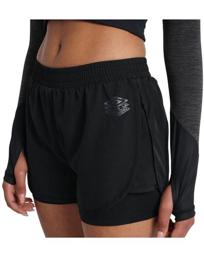Umbro Pro Training Printed Hybrid Shorts - Black
