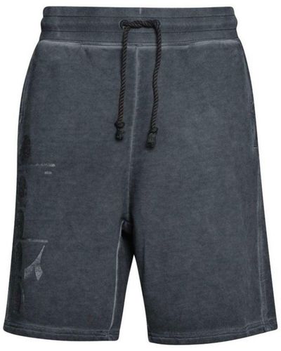 Diadora Bermuda Black Shorts Textile - Grey