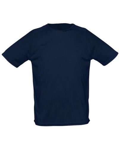 Sol's Sporty Short Sleeve Performance T-Shirt (French) - Blue