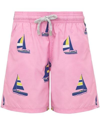 Robert & Son Sailing Boat Swim Shorts - Pink