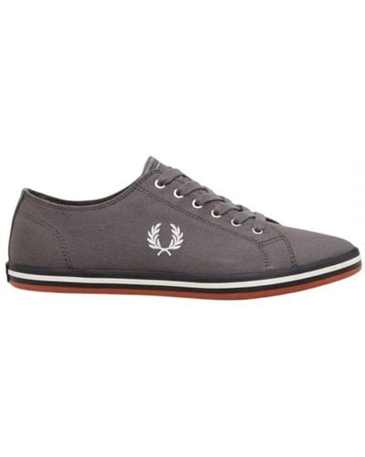 Fred Perry B7259 M75 Kingston Twill Grijze Sneakers - Bruin