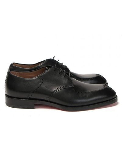 Christian Louboutin A Mon Homme Flat Calf Shoes Leather - Black