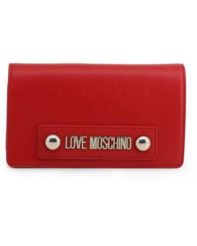 Love Moschino Clutch Bags Leather - Red