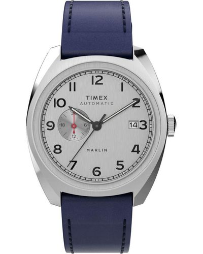 Timex Marlin Watch Tw2V61900 Leather (Archived) - Grey