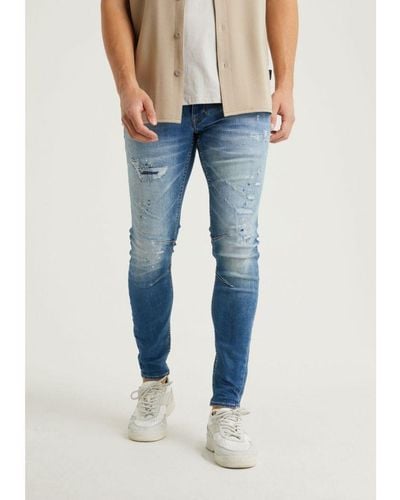 Chasin' Chasin Slim-fit Jeans Altra Galaxy - Blauw