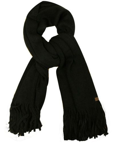 Timberland Long Brushed Wool Scarf A1Egl 001 A1 Textile - Black