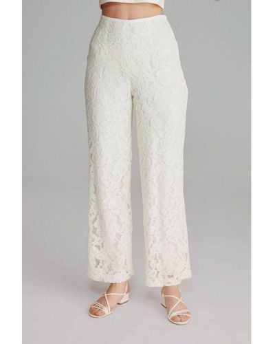 GUSTO Lace Trousers - White