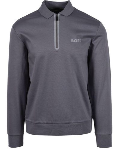 BOSS Boss Plisy Mirror Polo Shirt Medium - Blue