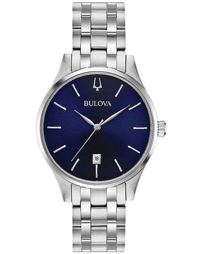 Bulova Classic Watch 96M149 Stainless Steel (Archived) - Blue