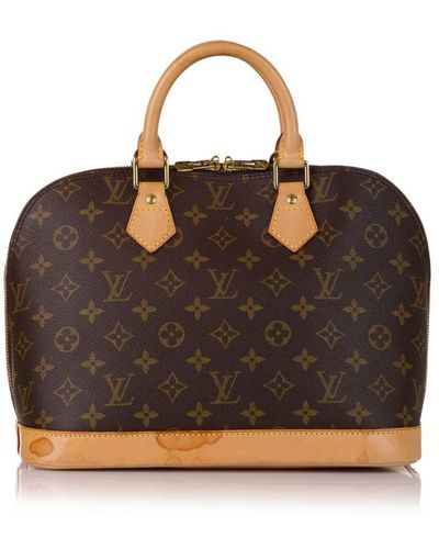 Louis Vuitton Vintage Monogram Alma Pm Brown Canvas