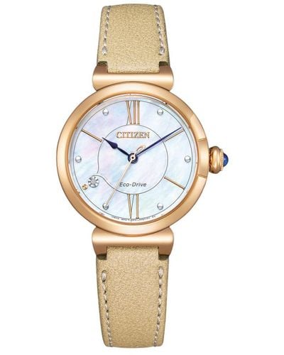 Citizen Watch Em1073-18D Leather (Archived) - Metallic