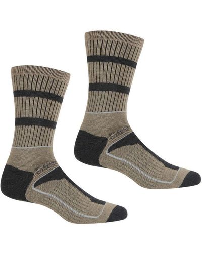 Regatta Samaris 3 Season Cushioned Padded Walking Socks - Metallic