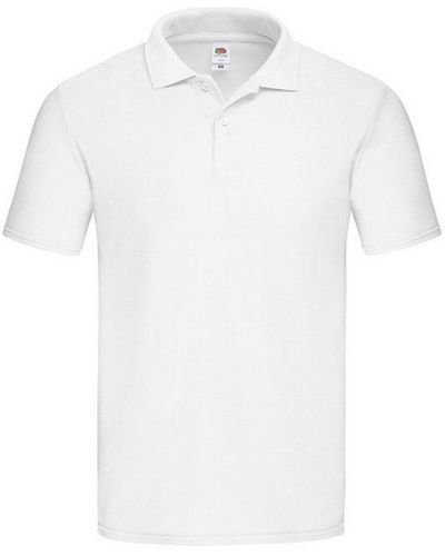 Fruit Of The Loom Original Polo Shirt () - White