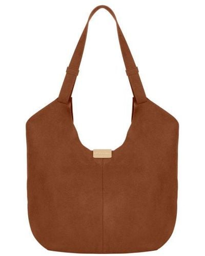 Laura Ashley Shoulder Bag Fabric - Brown