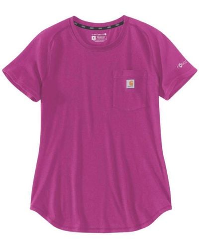 Carhartt Midweight Short Sleeve Pocket T Shirt - Purple
