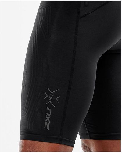 2XU Light Speed Compression Shorts Black/ Black Reflective Nylon