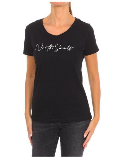 North Sails Womenss Short Sleeve T-Shirt 9024330 - Black
