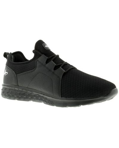 Wynsors Mesh And Pu Upper Trainers Lining And A Phylon Outsole Lightweigh Lace Fastening With Padd Textile - Black