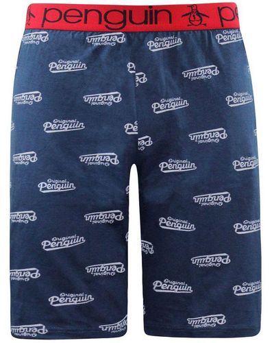 Original Penguin Lounge Shorts Cotton - Blue