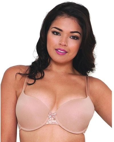 Curvy Kate Ck5201 Smoothie Spirit Underwired Moulded Balcony Bra - Natural
