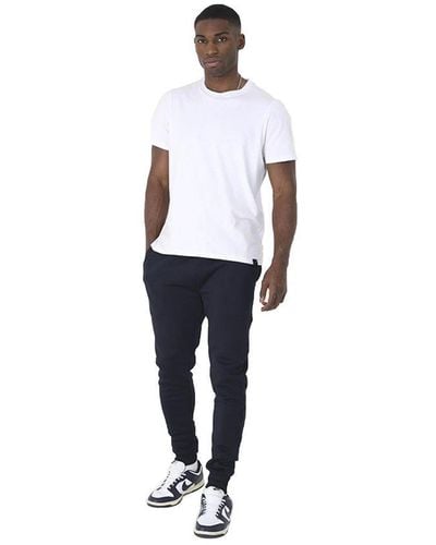 Brave Soul Regular Fit Cuffed Joggers - White