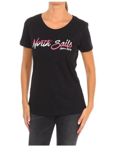 North Sails Womenss Short Sleeve T-Shirt 9024310 - Black