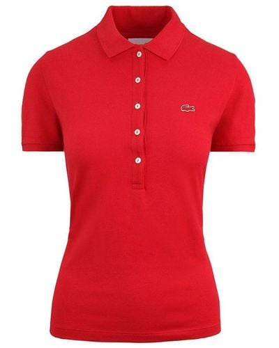 Lacoste Slim Fit Polo Shirt Cotton - Red
