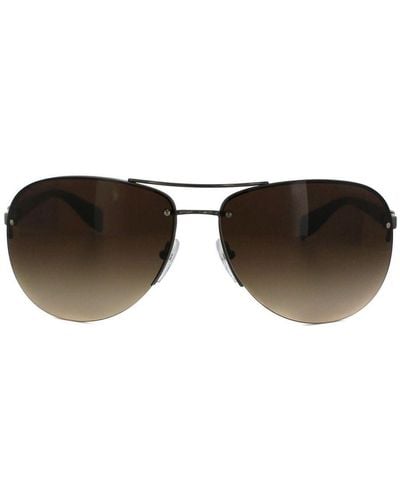 Prada Sunglasses 56Ms 5Av6S1 Gradient 65Mm Metal - Brown