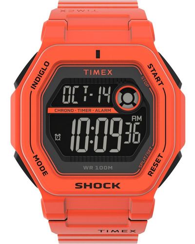 Timex Command Encounter Orange Watch Tw2v60000 - Red