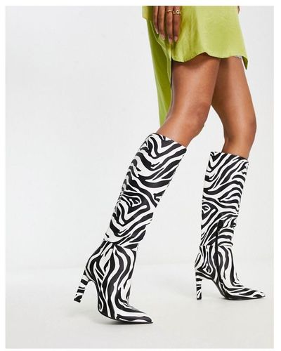 ASOS Cancun Knee High Boots - White