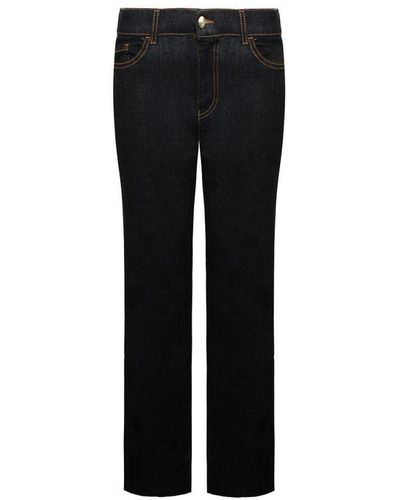 Armani Emporio Low Waist Wide Legs Jeans - Black