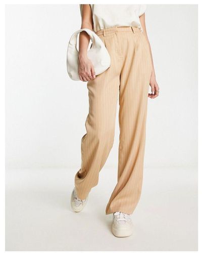 In The Style X Georgia Louise High Waist Tailored Trouser - White