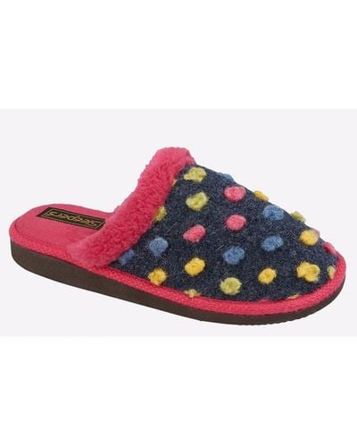 Sleeper Donna Mule Slippers - Red