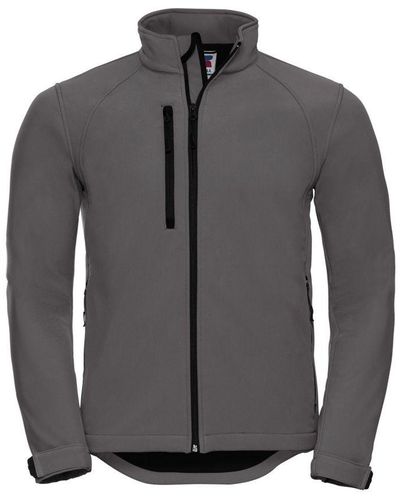 Russell Water Resistant & Windproof Softshell Jacket (Titanium) - Grey