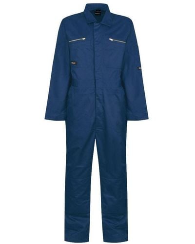 Regatta Professional Pro Zip Durable Coveralls - Blue