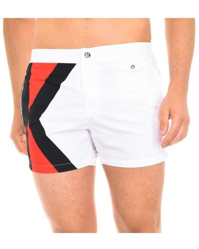 Karl Lagerfeld Logo Swimshorts - White