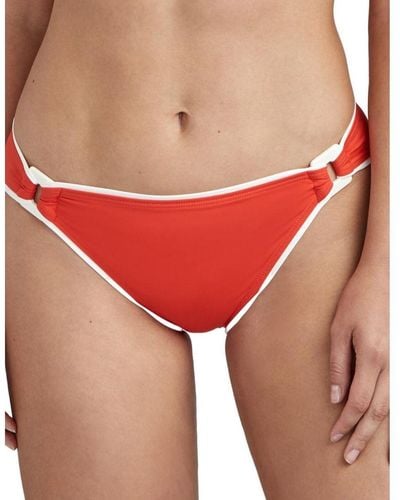 Aubade Tt22 La Baie Des Vagues Brazilian Bikini Brief - Red