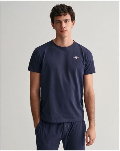 GANT Shield Pyjama T-Shirt - Blue