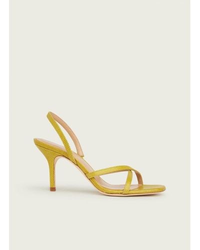 LK Bennett Noon Formal Sandals, Lime - Yellow