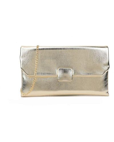 Where's That From 'Deltaz' Clutch Bag - Natural
