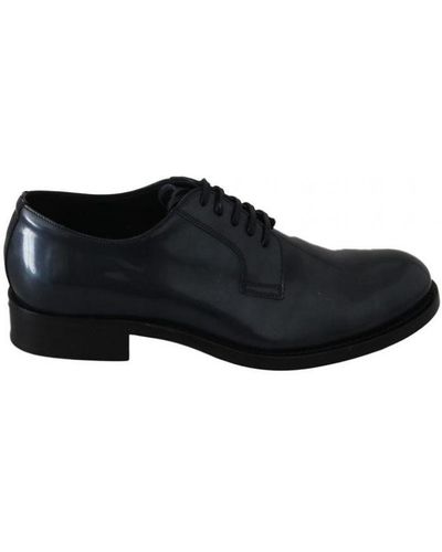 Dolce & Gabbana Leather Derby Dress Formal Shoes - Black