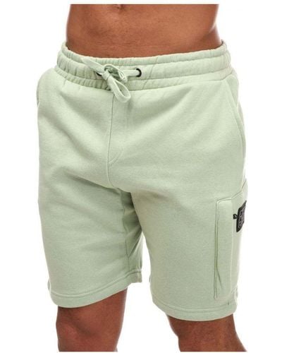 Duck and Cover Milgate Pocket Jogger Shorts - Green