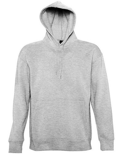 Sol's Slam Hooded Sweatshirt / Hoodie ( Marl) - Grey