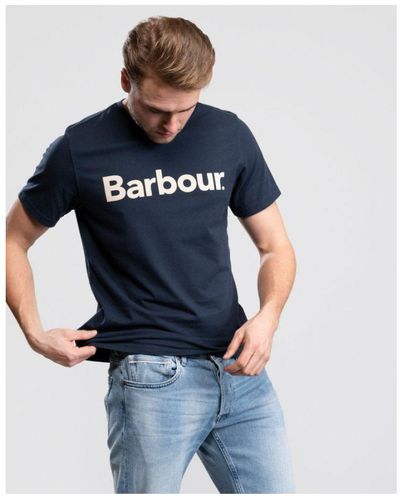 Barbour Logo T-Shirt - Blue